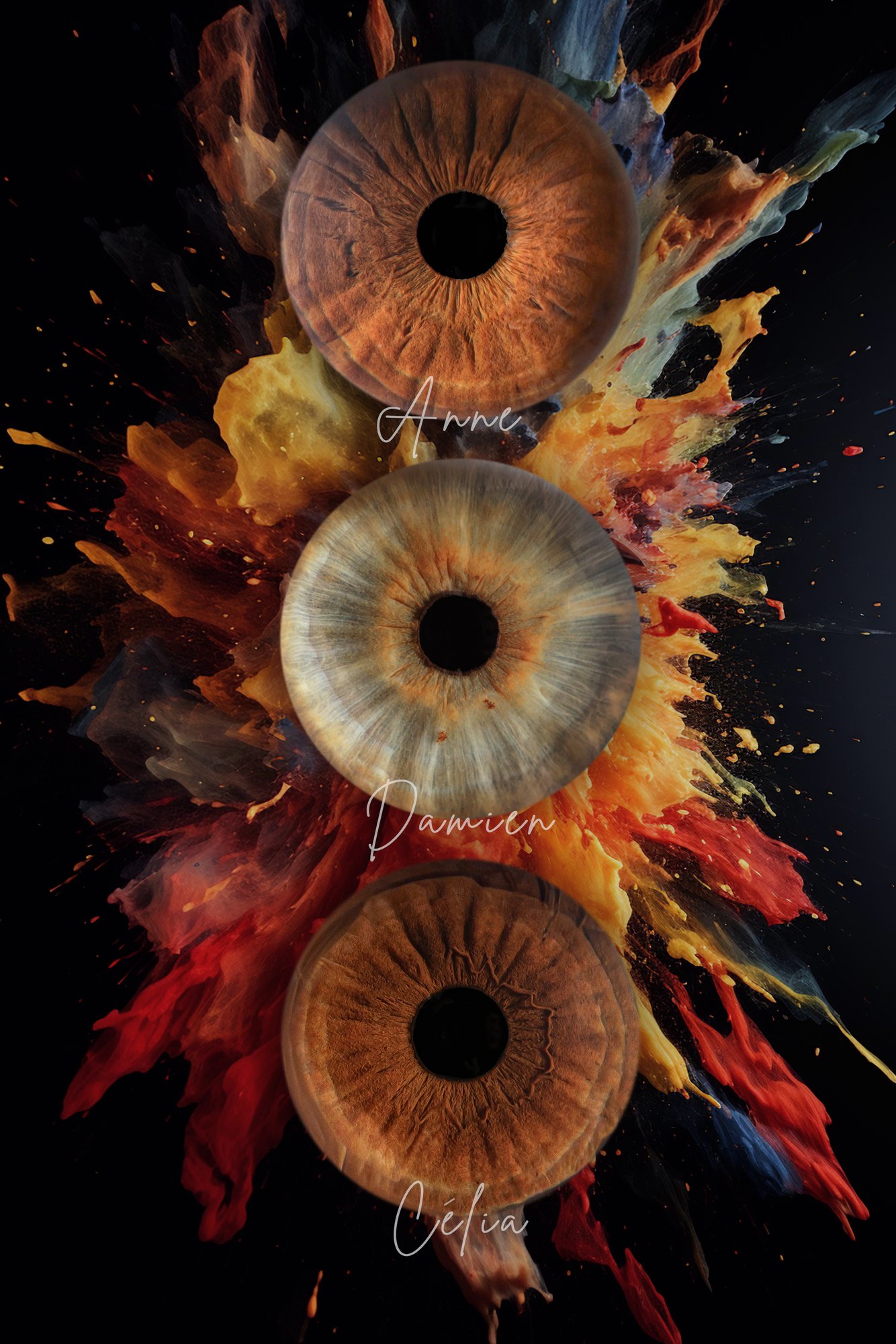 Création artistique — photographie d'iris
