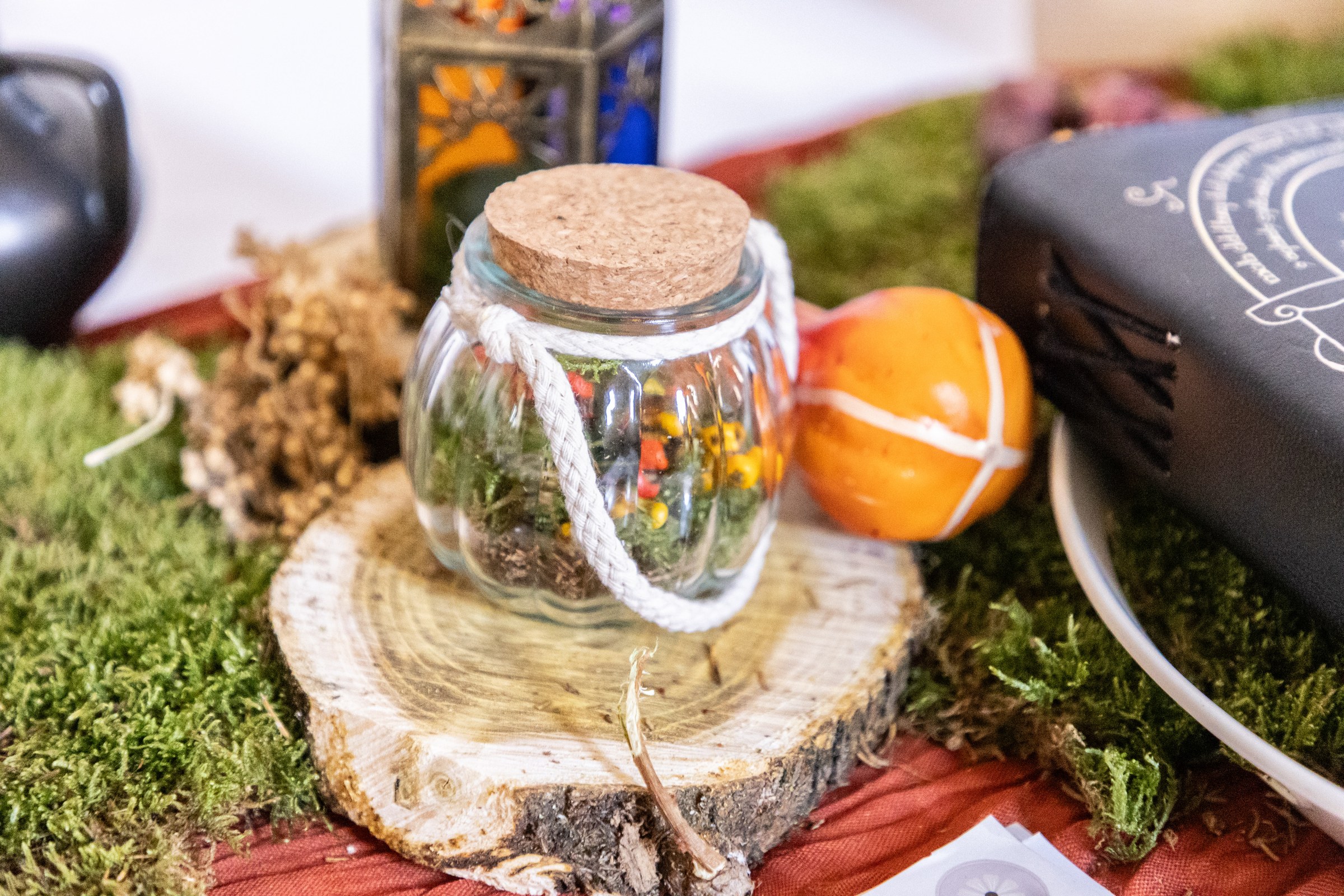 Photo mariage — détail de décoration de table
